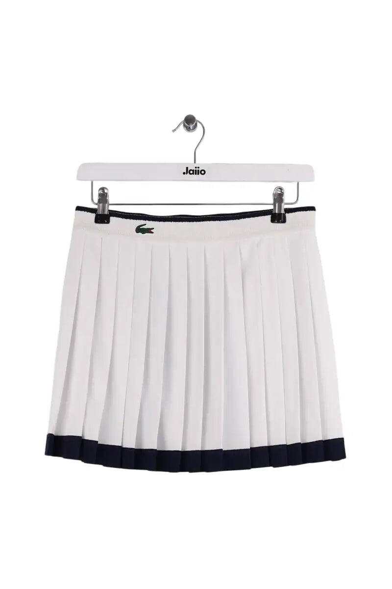 Mini jupe Lacoste Blanc en Synthétique, taille L - Seconde Main