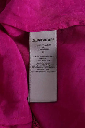 Top sans manche Zadig & Voltaire Violet en Soie