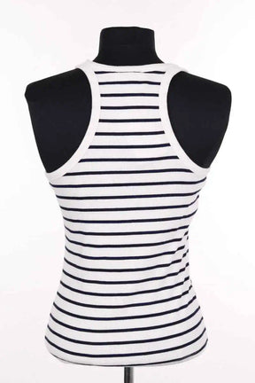 Top sans manche Sézane Blanc en Coton