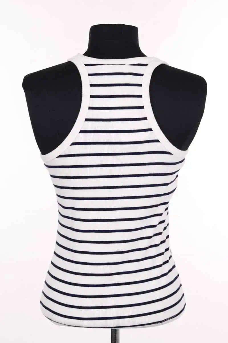 Top sans manche Sézane Blanc en Coton