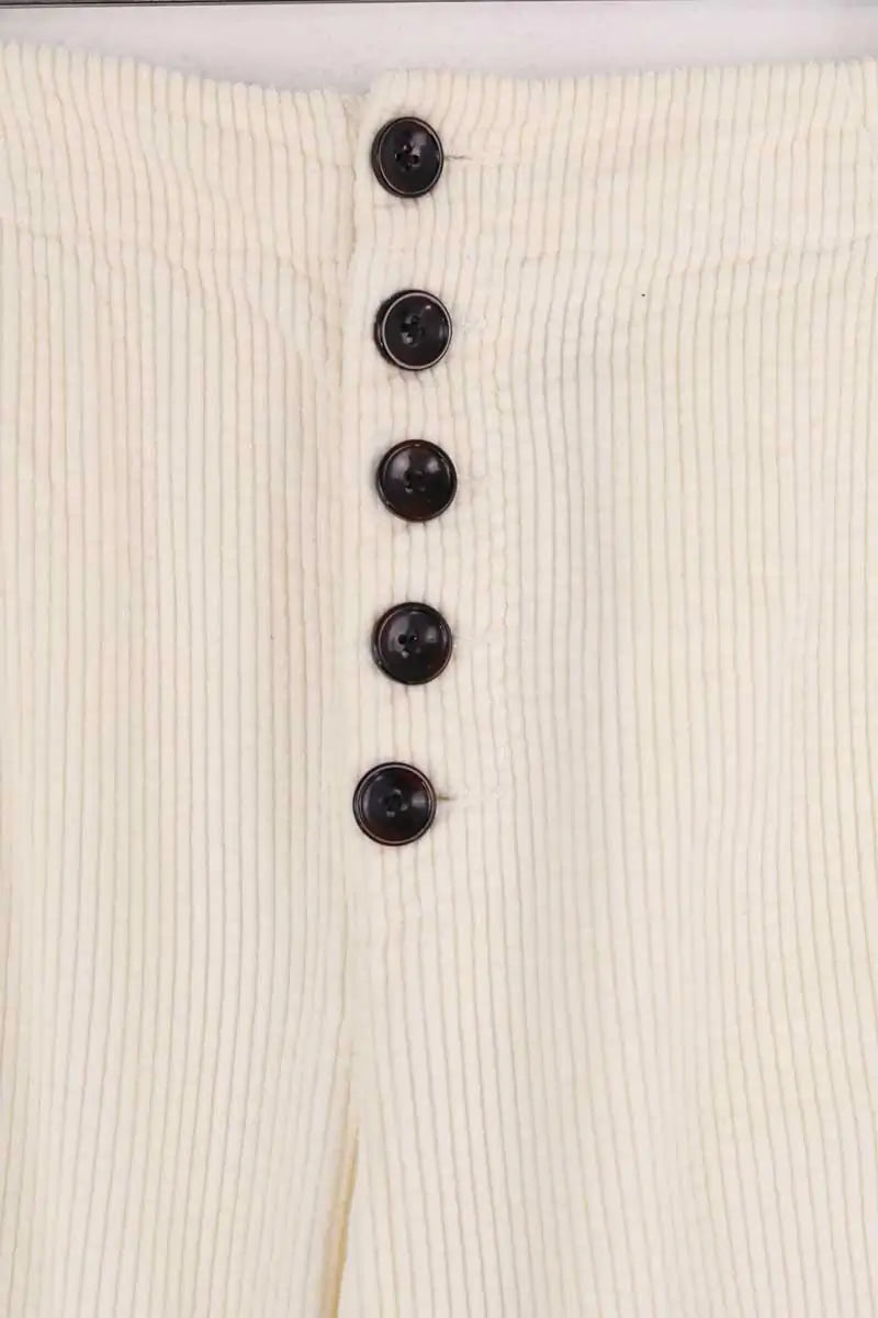 Pantalon droit Chloé Stora Ecru en Coton