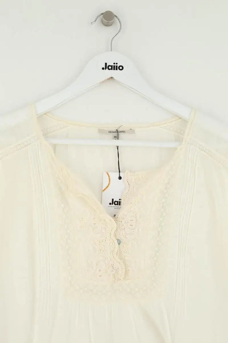 Blouse Gerard Darel Blanc en Coton