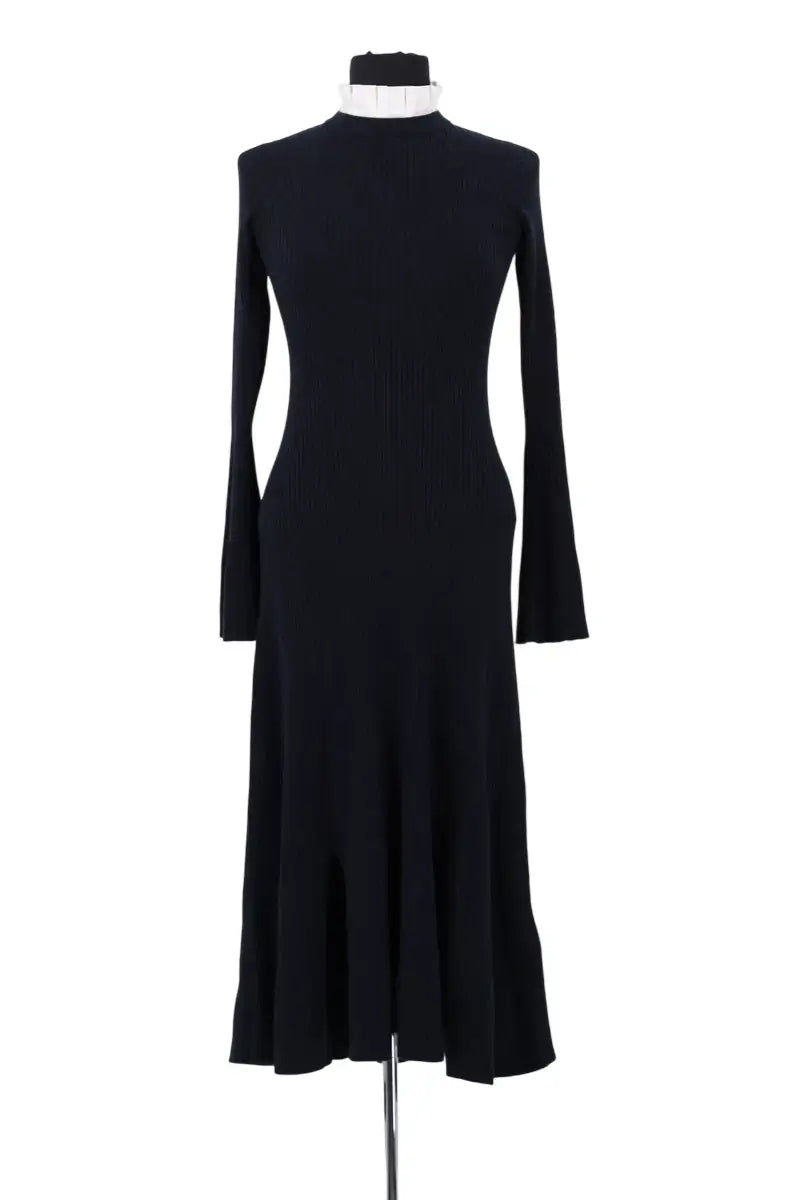 Robe Sandro Marine en Coton, taille S - Seconde Main