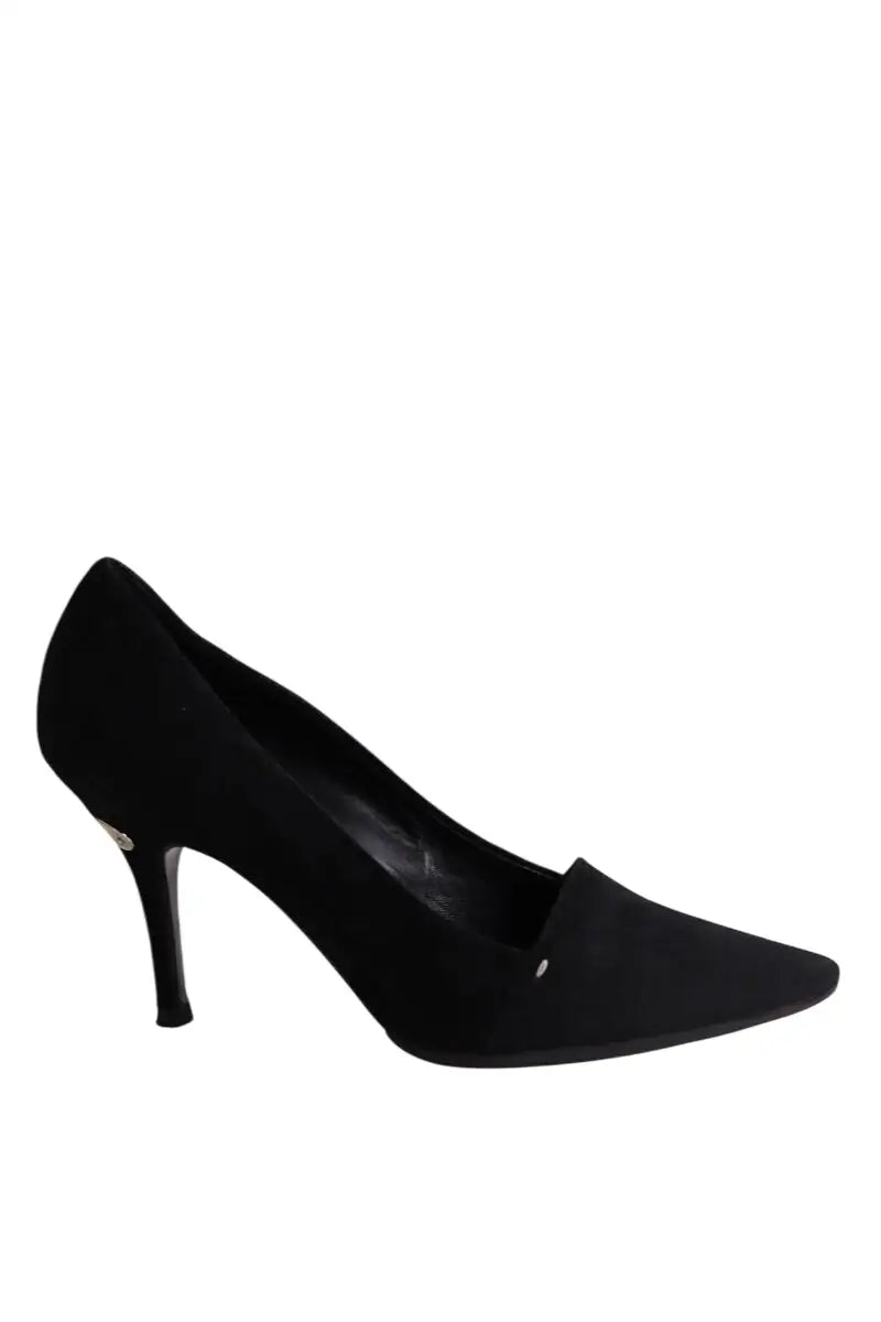 Talons Louis Vuitton Noir en Daim, taille 37 - Seconde Main