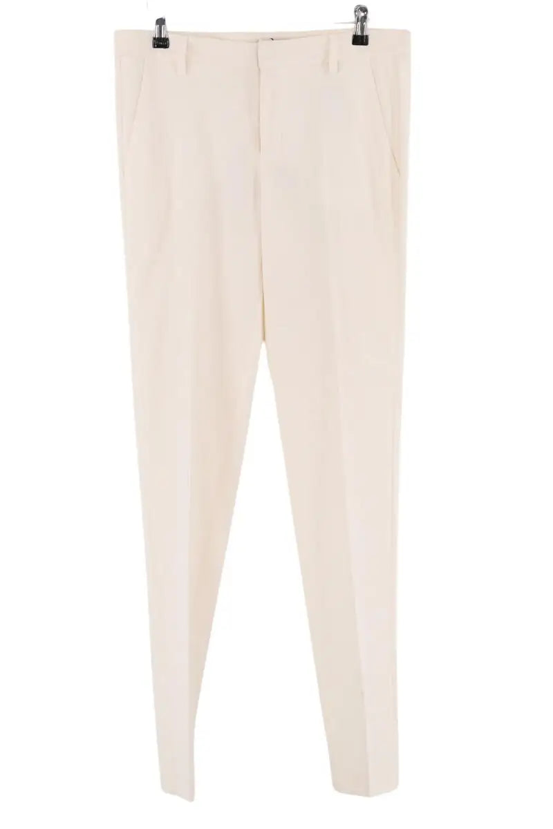 Pantalon droit Zadig & Voltaire Ecru en Laine, taille M - Seconde Main