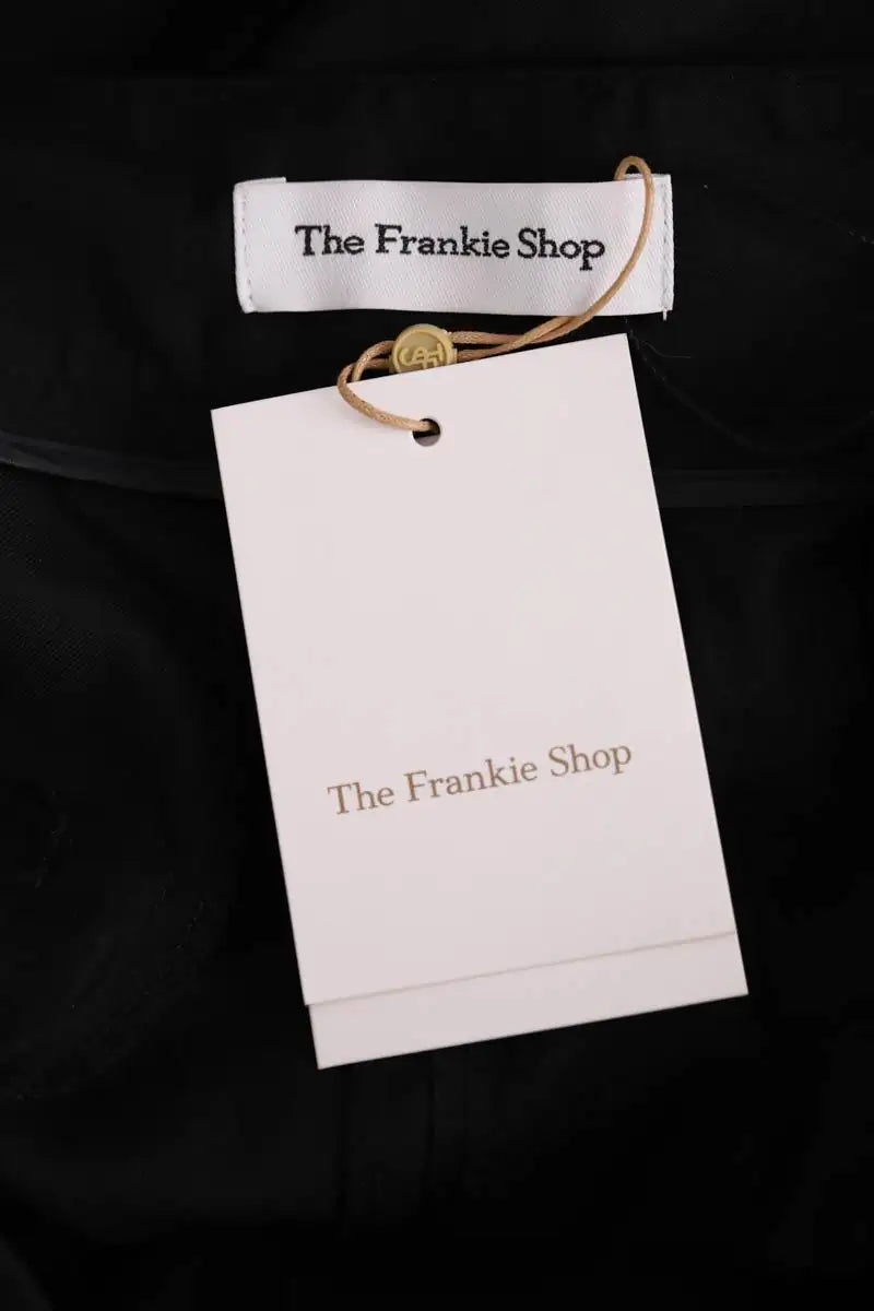 Pantalon large The Frankie Shop Peyton pleated pants Noir en Laine