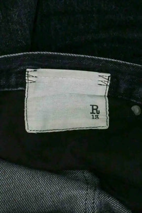 Jean droit R13 Noir en Coton