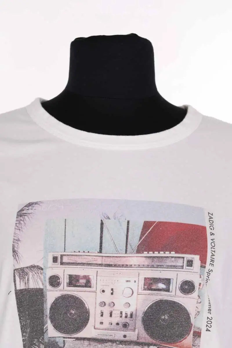 T-shirt Zadig & Voltaire Blanc en Coton