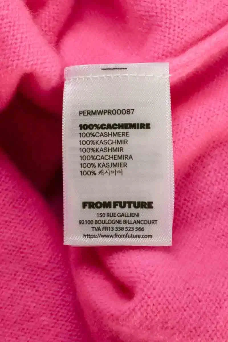 Pull From Future Rose en Cachemire