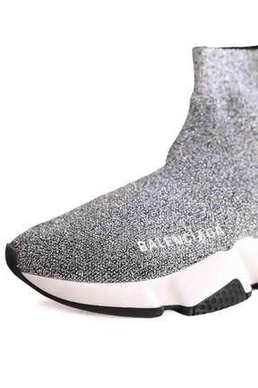 Baskets Balenciaga Speed Argent en Caoutchouc