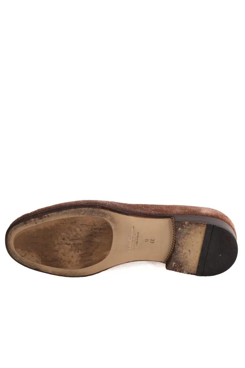 Mocassins Salvatore Ferragamo Marron en Daim