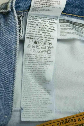 Jean large W26 L31 Ganni Bleu en Coton