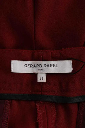 Pantalon droit Gerard Darel Bordeaux en Laine