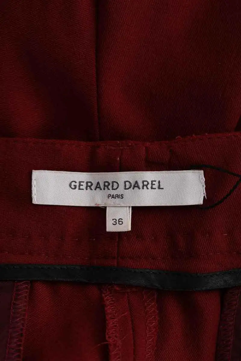 Pantalon droit Gerard Darel Bordeaux en Laine