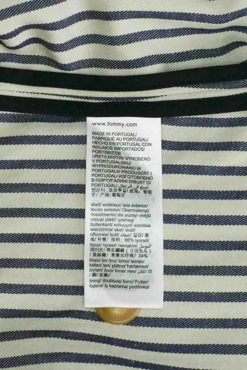 Blazer Tommy Hilfiger Blanc en Synthétique