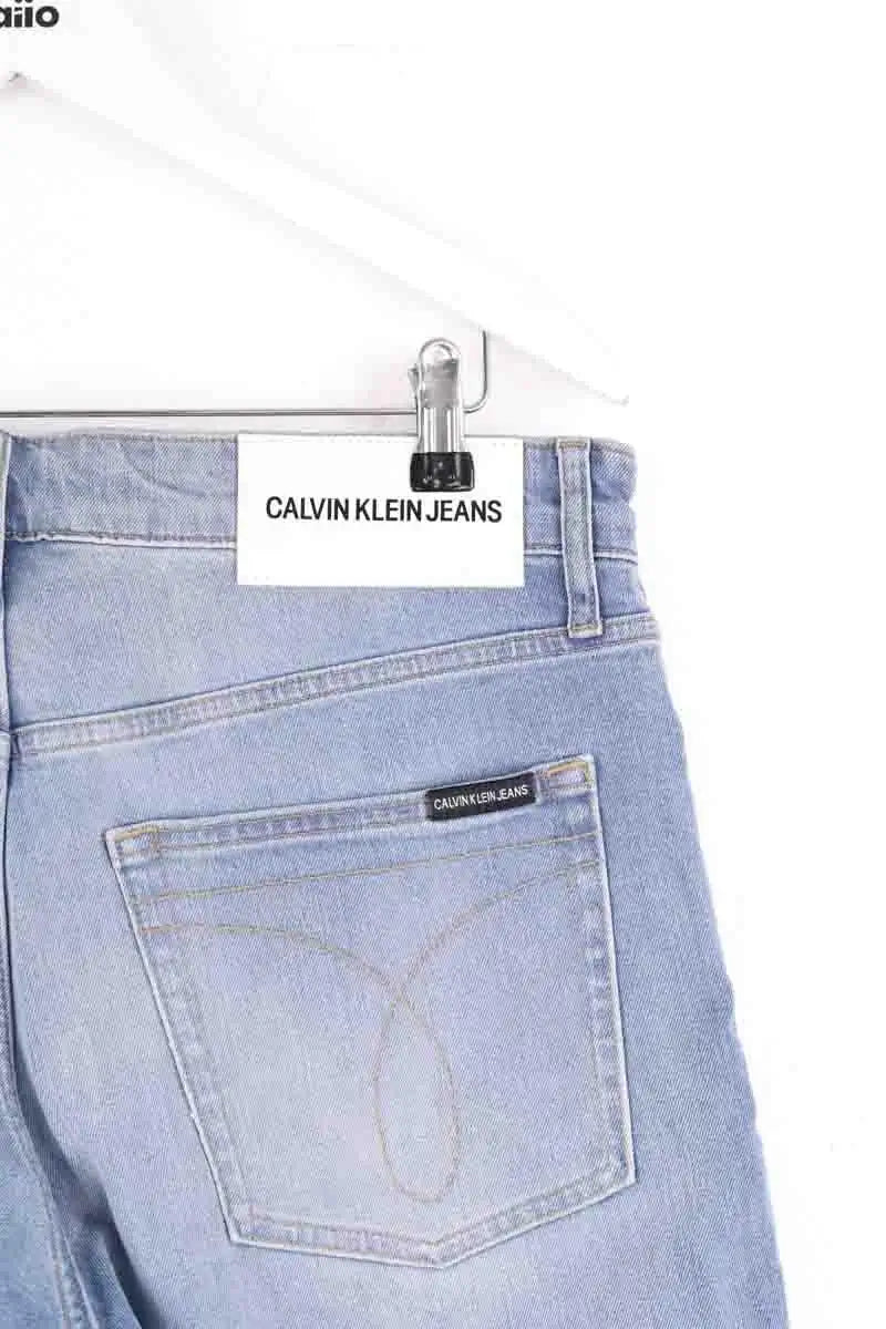 Jean slim Calvin Klein Bleu en Coton
