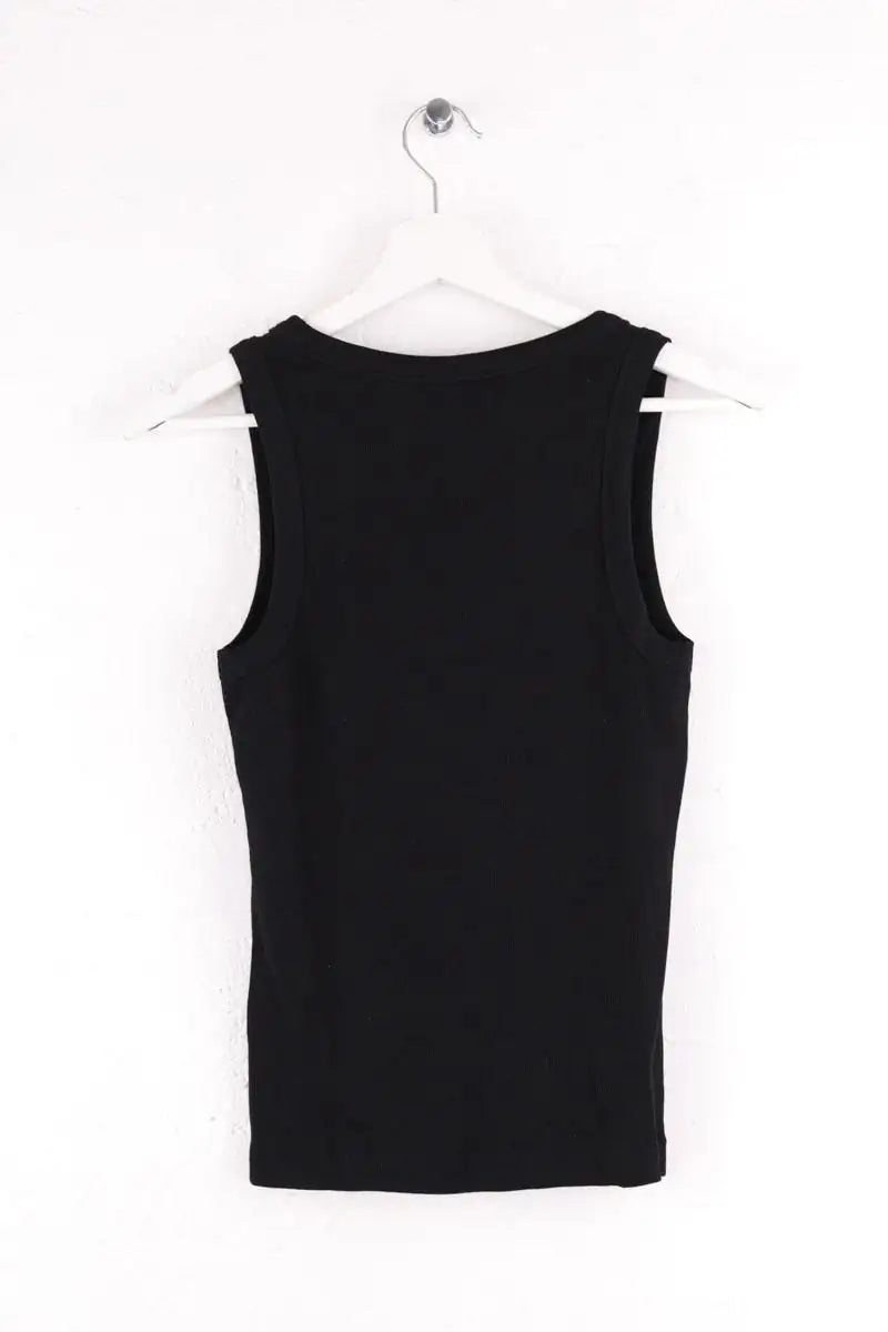 Top sans manche ME + EM Noir en Coton