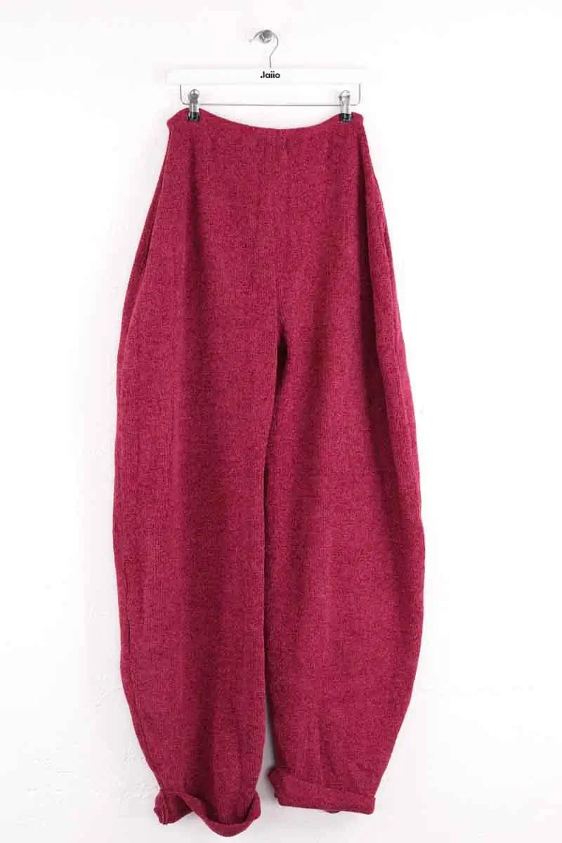 Pantalon Carot Hanifa Cori Rose en Synthétique