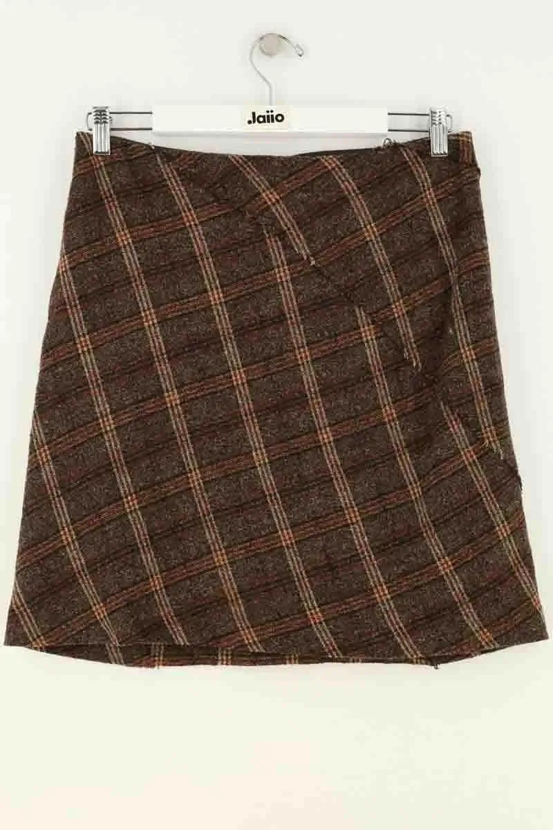 Mini jupe Kenzo Marron en Laine