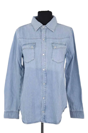 Chemise Ba&Sh Bleu en Coton, taille XS - Seconde Main