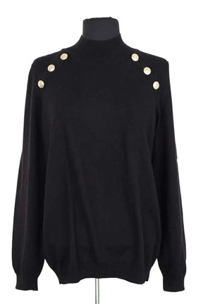 Pull Sézane Noir en Laine, taille XXL - Seconde Main