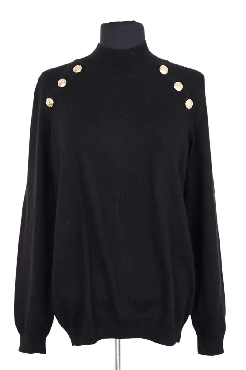 Pull Sézane Noir en Laine, taille XXL - Seconde Main