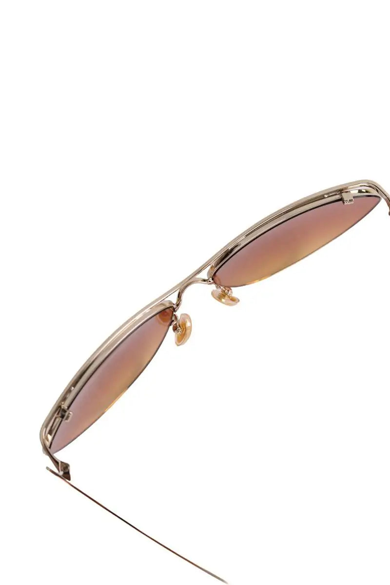 Lunettes de soleil Chloé Marron en Métal