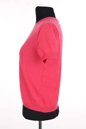 T-shirt Alexandra Golovanoff Rose en Cachemire