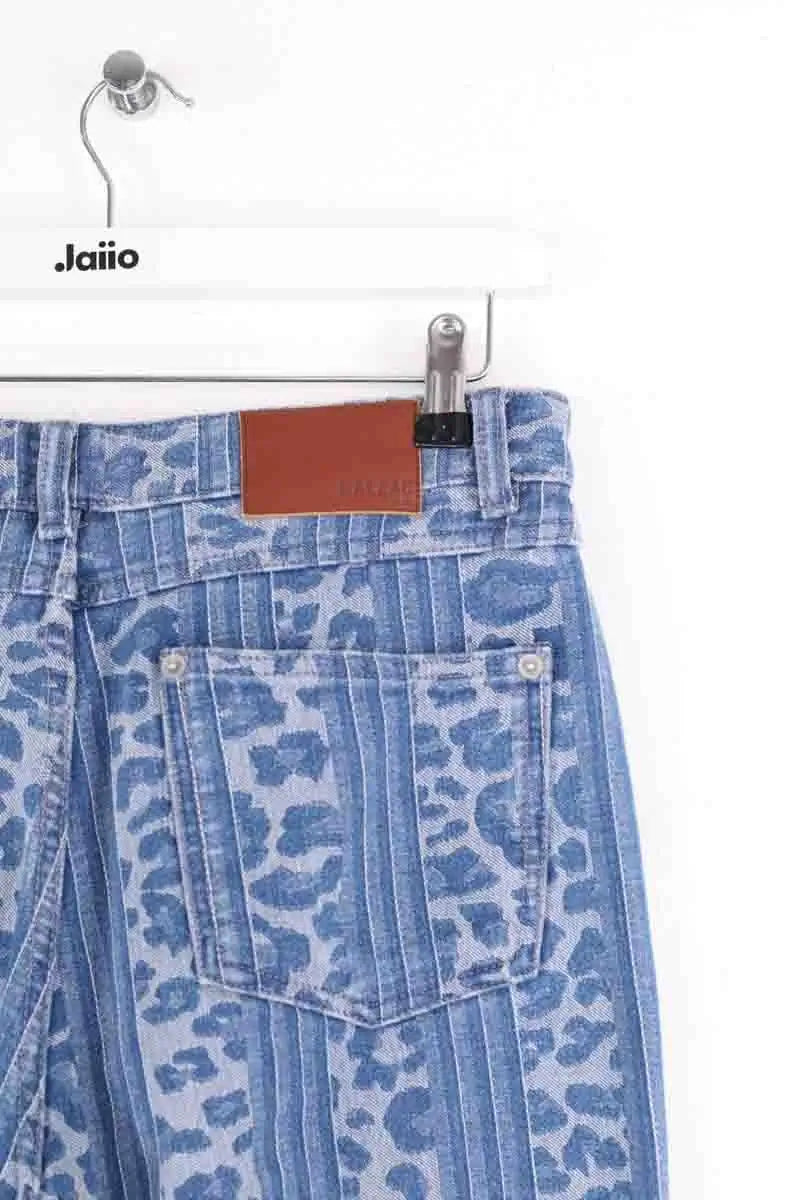 Jean large Balzac Bleu en Coton