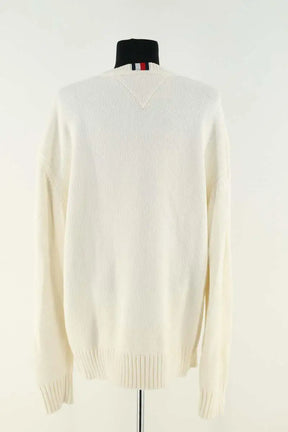 Pull Tommy Hilfiger Blanc en Coton