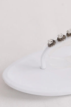 Sandales Stuart Weitzman Blanc en Caoutchouc