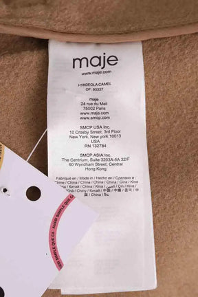 Manteau Maje Camel en Laine