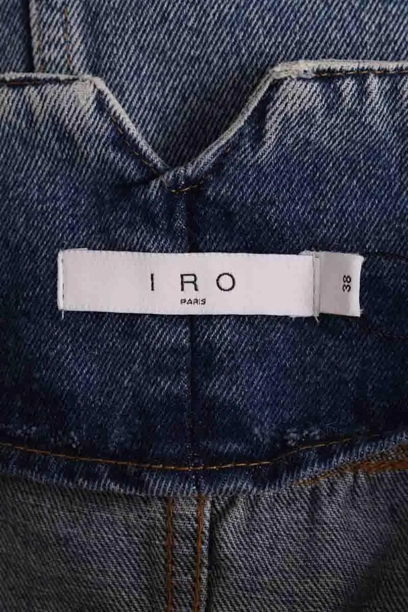 Jupe Iro Bleu en Coton