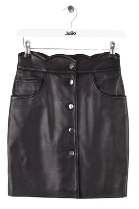 Jupe Maje Journey Noir en Cuir, taille S - Seconde Main