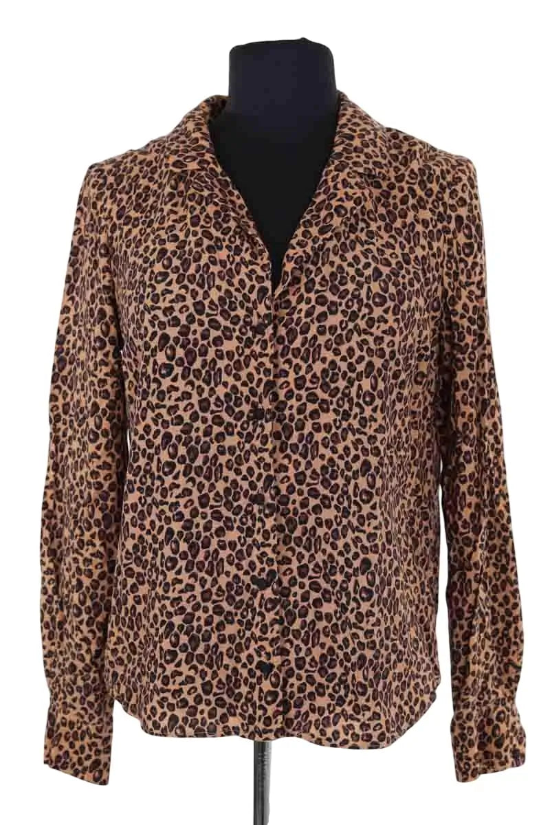 Chemise Balzac Marron en Viscose, taille S - Seconde Main