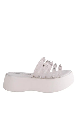 Mules Jean Paul Gaultier Blanc en Caoutchouc, taille 37 - Seconde Main