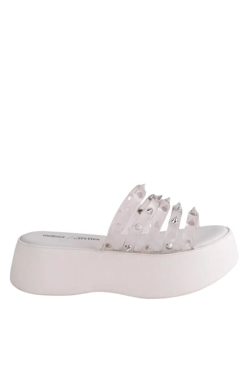 Mules Jean Paul Gaultier Blanc en Caoutchouc, taille 37 - Seconde Main
