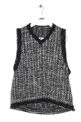 Top Maje Noir en Synthétique, taille XS - Seconde Main