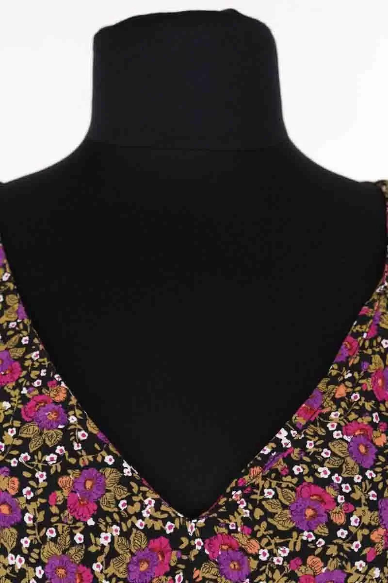 Robe Sézane Violet en Viscose