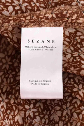 Blouse Sézane Marron en Viscose
