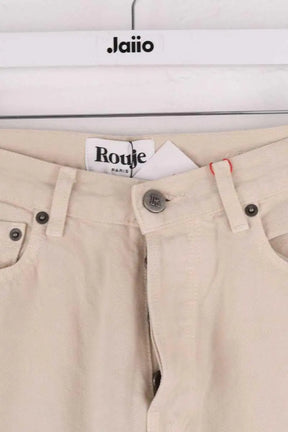 Jean droit Rouje Beige en Coton