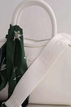 Sac à bandoulière Lacoste Blanc en Cuir