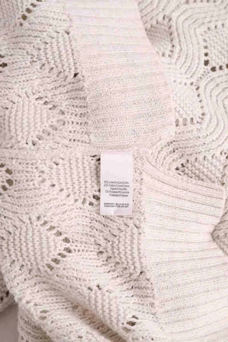 Pull Bonpoint Blanc en Laine