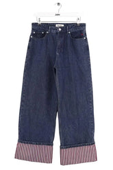 Jean large Balzac Marine en Coton, taille M - Seconde Main