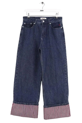 Jean large Balzac Marine en Coton, taille M - Seconde Main