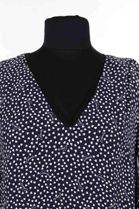 Robe Claudie Pierlot Marine en Viscose