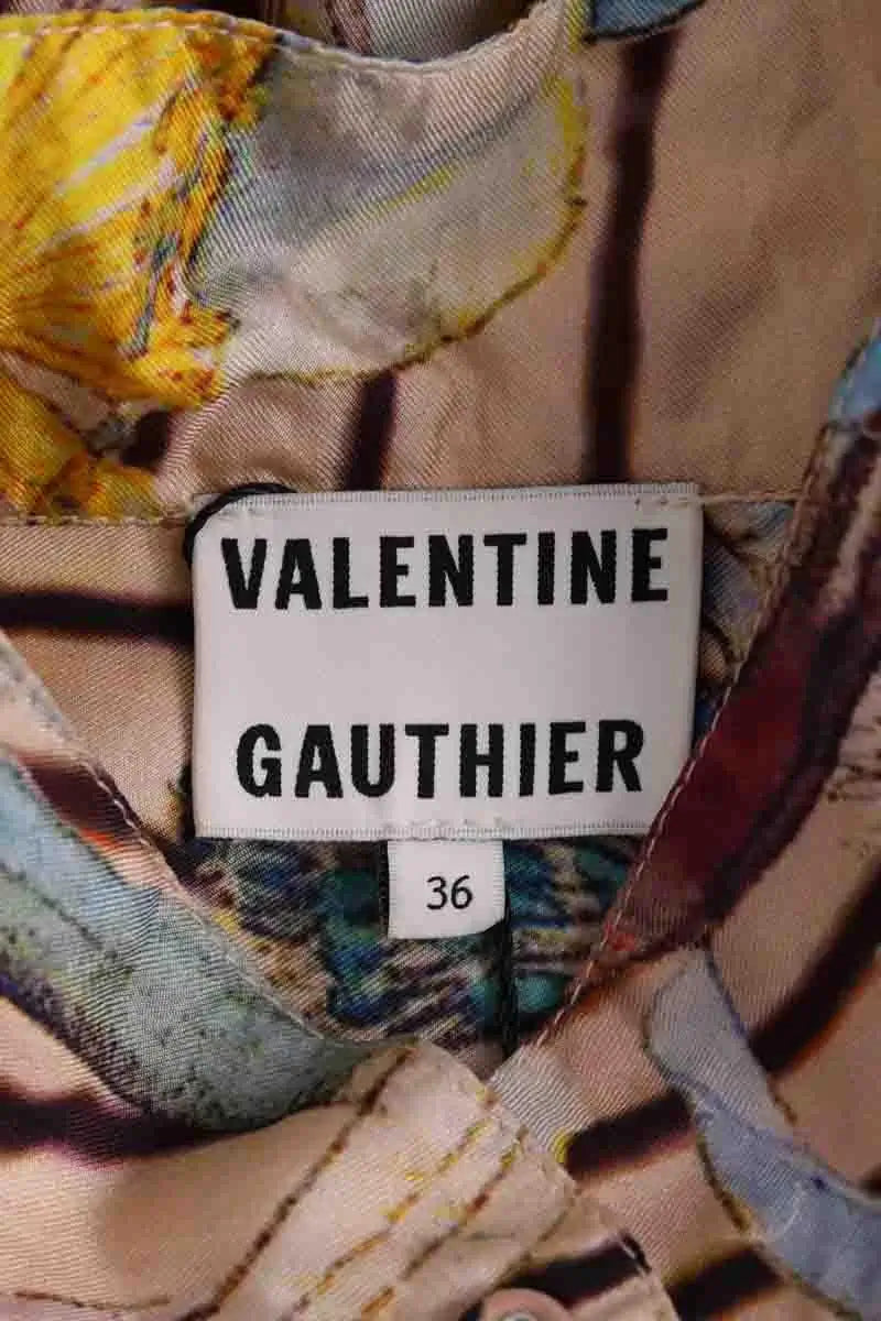 Robe Valentine Gauthier Multicolore en Soie
