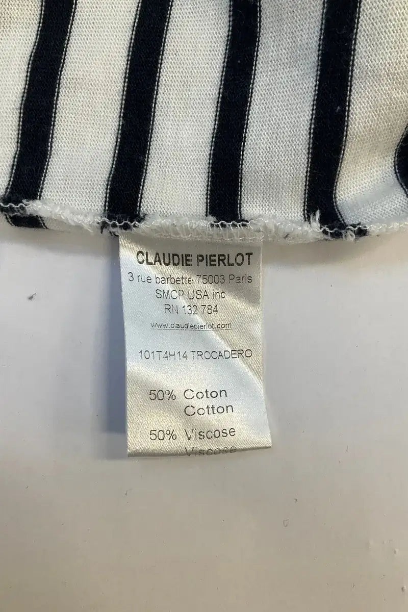 Top Claudie Pierlot Blanc en Coton