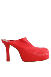 Talons Bottega Veneta Rouge en Cuir, taille 39 - Seconde Main