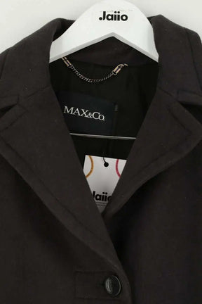 Peacoat Max & Co Anthracite en Laine